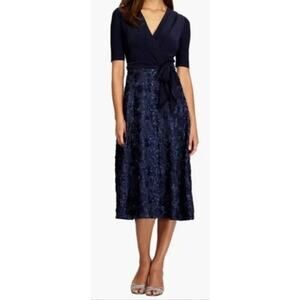 Alex Evenings Embellished Surplice Cocktail Dress Size 16W